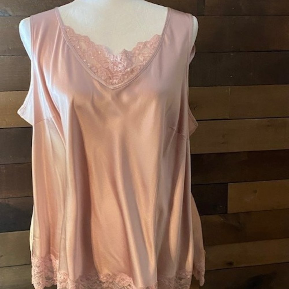 Caslon Pink Silk Shell